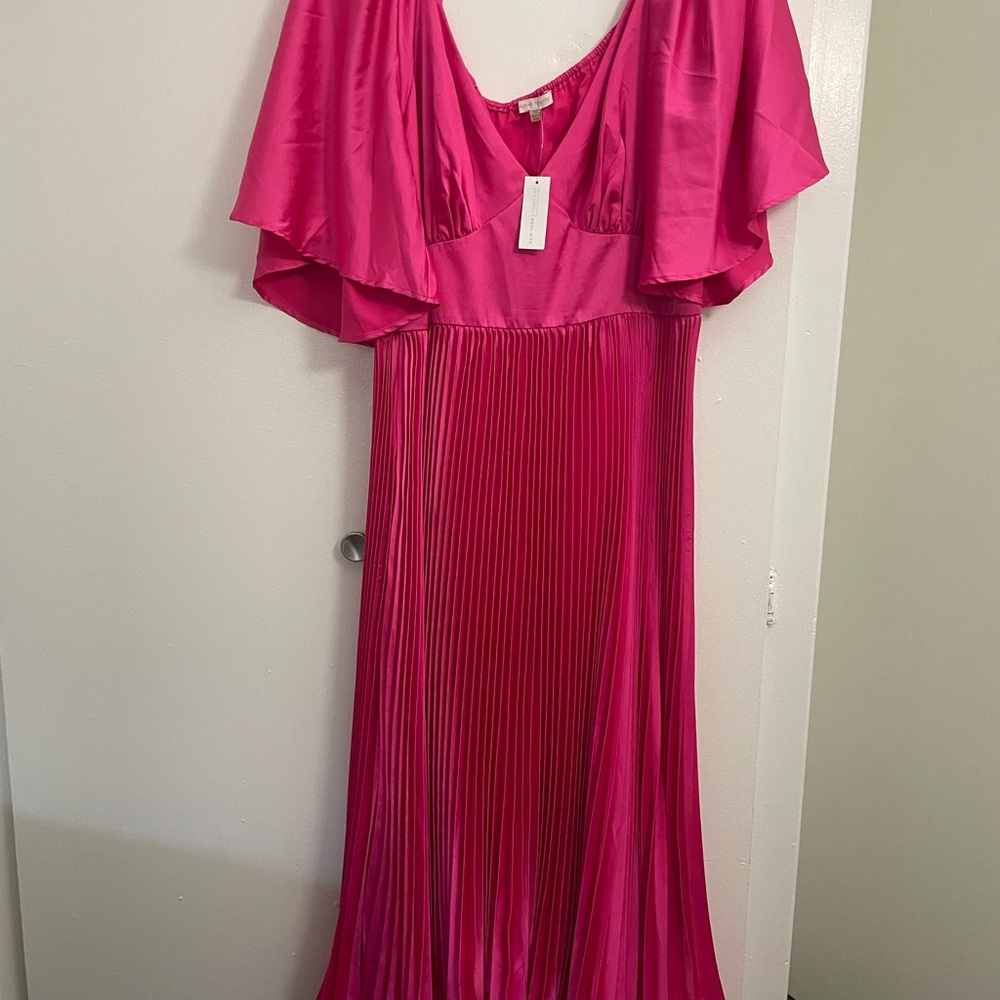 New York & Company Fuchsia Dress